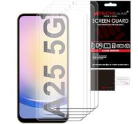 TECHGEAR Screen Protectors [5 Pack] Compatible with Samsung Galaxy A25 5G, CLEAR LCD Screen Protectors Cover Guards