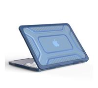 TECHGEAR Slim Rugged Case for MacBook Neo 13 inch 2026 A18 Pro - Shockproof Hard Shell Laptop Cover with Kickstand, TPU Bumper Protection & Ventilated Snap-On Design - Indigo Blue