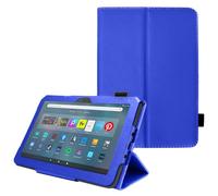 TECHGEAR Smart Case Designed For All New Amazon Fire Max 11" (2023 / 13th Generation) Slim PU Leather Folio Smart Stand Case Cover with Hand Strap & Auto Wake/Sleep [Blue]
