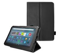 TECHGEAR Smart Case Designed For All New Amazon Fire Max 11" (2023 / 13th Generation) Slim PU Leather Folio Smart Stand Case Cover with Hand Strap & Auto Wake/Sleep [Black]