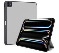 TECHGEAR Smart Case for Apple iPad Pro 11" (M5 2025 & M4 2024) Slim PU Leather Tri-Fold Stand Cover with Apple Pencil Holder, Auto Sleep/Wake & Corner Protection - Beige