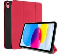 TECHGEAR Smart Case for iPad 11th & 10th Generation, Slim Smart Case Tri-fold Stand Cover with Corner Protection [Auto Wake/Sleep] for Apple iPad 11" (A16) 2025 / iPad 10.9" 2022 - Red