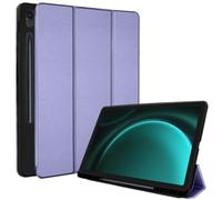 TECHGEAR Smart Case for Samsung Galaxy Tab S10 FE / S9 FE 10.9", PU Leather Slim Smart Case Stand Protective Cover [Auto Wake/Sleep] Soft TPU & S-Pen Holder (SM-X520/X526/X510/X516) - Lavender