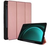 TECHGEAR Smart Case for Samsung Galaxy Tab S10 Lite / S10 FE / S9 FE 10.9", S-Pen Holder, Slim Leather Stand Protective Cover [Auto Wake/Sleep] Soft TPU (SM-X400/X406/X520/X526/X510/X516)- Rose Gold