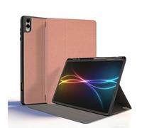 TECHGEAR Smart Case for Samsung Galaxy Tab S11 Ultra (SM-X930 / SM-X936) with S Pen Holder, Slim PU Leather Protective Folio Stand Cover, Multi-Angle Viewing & Auto Wake/Sleep - Pink