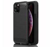 TECHGEAR® Stealth Case for iPhone 11 Pro Max, Flexible Shockproof TPU Slim Fit Case Cover - Carbon Fibre Design Soft Flexible Protective Shell Case Designed for Apple iPhone 11 Pro Max