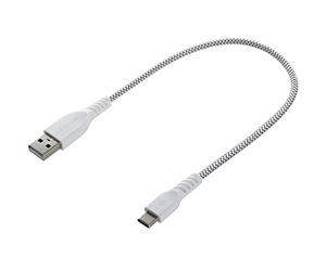 TECHGEAR STRONG Durable Braided USB C Charging & Sync Cable (1ft/30cm) for Galaxy Tab S6 Lite, S9 S8 S7 Plus, Tab Active 3 4 5 Pro - WHITE