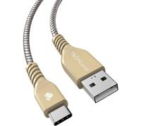 TECHGEAR STRONG High Durability Braided USB-C Charging Data Cable (30 cm) for USB Type-C for Apple iPad Pro 12.9" 11", iPad Air 10.9, iPad 10th Gen