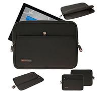 TECHGEAR Surface Pro Sleeve Case, Neoprene Shockproof Zipped Tablet Cover for Microsoft Surface Pro 12, 11, 10, 9, X, 8, 7/7+, 6, 5, 4, 3, Laptop Go, Sentinel 12" - 13" Sleeve - Black