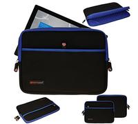 TECHGEAR Surface Pro Sleeve Case, Neoprene Shockproof Zipped Tablet Cover for Microsoft Surface Pro 12, 11, 10, 9, X, 8, 7/7+, 6, 5, 4, 3, Laptop Go, Sentinel 12" - 13" Sleeve - Blue