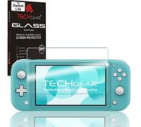 TECHGEAR Switch Lite GLASS Edition, Genuine Tempered Glass Screen Protector [2.5D Round Edge] [9H Hardness] [Crystal Clarity] [Scratch-Resistant] [No-Bubble] Compatible for Nintendo Switch Lite