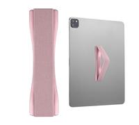 TECHGEAR Tablet Hand/Finger Grip Holder, Elastic Adhesive Grip Strap Universal Loop to Stick on Back of Tablets and Cases for Tablet, iPad, Samsung Tabs, Lenovo, Handheld Devices and more - Pink