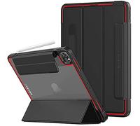 TECHGEAR Titan Case Designed For iPad Pro 12.9 2020/2018 (3rd / 4th Generation) Slim Shockproof Tough Rugged Protective Armour Smart Case + Stand, Kids Schools Builders Workman Case [Green]