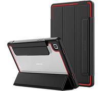 TECHGEAR Titan Case For Samsung Galaxy Tab A7 10.4" 2022/2020 (SM-T500 / T503 / T505 / T509) Slim Shockproof Tough Rugged Protective Armour Smart Stand Case, Kids Schools Workman Case [Red]