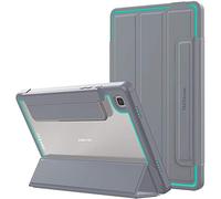 TECHGEAR Titan Case For Samsung Galaxy Tab A7 10.4" 2022/2020 (SM-T500 / T503 / T505 / T509) Slim Shockproof Tough Rugged Protective Armour Smart Stand Case, Kids Schools Workman Case [Aqua]