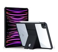 TECHGEAR Tough Case for Apple iPad Pro 12.9 2022/2021 (iPad Pro 12.9" 6th / 5th Generation) Premium Slim Hybrid Tough Rugged Protective Bumper Case With Stand, Heavy Duty Protection with Clear Back