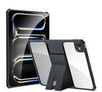 TECHGEAR Tough Case for iPad Pro 11" (M5 2025 & M4 2024) Slim Hybrid Protective Rugged Bumper Case with Stand, Heavy Duty Shockproof Cover with Clear Back, for 5th & 6th Generation iPad Pro 11"