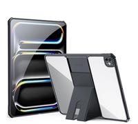 TECHGEAR Tough Case for iPad Pro 13" (M5 2025 & M4 2024) Slim Hybrid Protective Rugged Bumper Case with Stand, Heavy Duty Shockproof Cover with Clear Back