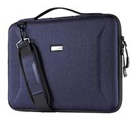 TECHGEAR TROJAN Hard Shell Case for 12"-13.8" Laptops, Zipped Travel Shockproof Sleeve Bag Case, Shoulder Strap fits MacBook Air 13 13.6" 2024-2014 Macbook Pro 13/14, Asus, Chromebook, Surface Laptop