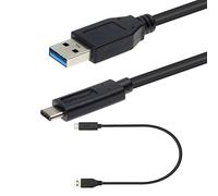 TECHGEAR USB 3.1 Type C, Data Sync & Fast Charging Cable Lead (30cm) Compatible with Xiaomi 15/14/13/12/11/10 Pro, Redmi Note 14/13/12/10/9, Poco F7/F6/F5/X7/X6/X5/M7/M6/M5 Redmi Pad etc (upto 10Gbps)