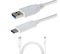 TECHGEAR USB 3.1 Type C, Data Sync & Fast Charging Cable Lead Compatible with Samsung S25 S24 S23 S22 S21 S20 FE S10, A03s A04s A05s A12 A13 A14 A15 A16 A25 A26 A34 A35 A36 A55 A56 Z Fold/Flip (1M)