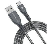 TECHGEAR USB A to USB C 2M Long STRONG Durable Braided Charging Data Cable Type C Compatible with iPad A16 11th/10th Generation, i