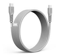 TECHGEAR USB C to USB C 3M Long Charger Cable 60W Strong Braided Fast Charging Type C to C Data Lead for iPhone 17 16 15 Pro Max, iPad A16/Air/Pro, Samsung S26 S25 S24 A56 A15 A16, Pixel, Honor Switch