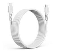 TECHGEAR USB C to USB C [3M] Long Charger Cable 60W STRONG Braided C to C Cable Fast Charging Type C Data Lead Compatible with iPhone 15, iPad Pro/iPad 10th Generation MacBook Pro, Samsung S24/S23/A15