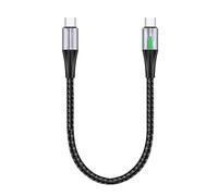TECHGEAR USB C to USB C Charger Cable, 30CM 100W PD3.0 LED Light Indicator Type C Fast Charging Phone Cable for MacBook Pro, iPad Air/Pro, iPhone 17 16 15 Pro Max S24 S25 Ultra, Pixel, Power Bank etc