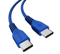 TECHGEAR USB C to USB C Charger Cable 60W [30CM] Braided Short Fast Charging Type C to C Data Lead for iPhone 17 16 15 Pro Max, iPad Air/Pro, MacBook, Samsung S26 S25 S24 A56 A17, Pixel, Power Bank