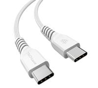 TECHGEAR USB C to USB C Charger Cable 60W [30CM] Braided Short Fast Charging Type C to C Data Lead for iPhone 17 16 15 Pro Max, iPad Air/Pro, MacBook, Samsung S26 S25 S24 A56 A17, Pixel, Power Bank