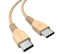 TECHGEAR USB C to USB C Charger Cable 60W [30CM] Braided Short Fast Charging Type C to C Data Lead for iPhone 17 16 15 Pro Max, iPad Air/Pro, MacBook, Samsung S26 S25 S24 A56 A17, Pixel, Power Bank