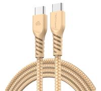TECHGEAR USB C to USB C Charger Cable 60W PD Fast Charging Strong Braided Nylon Type C Lead [1M] for iPhone 17 16 15 Pro Max, iPad Air Pro A16, Samsung S26 S25 S24 A17 A16 A36, Pixel, MacBook, Switch