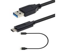 TECHGEAR USB Type C 3.1 Data Sync (upto 10Gbps) Fast Charging Cable Lead (30cm) Compatible with Samsung Tab S10/S9/S8/S7/S6/S5e FE 10.9" 11" 12.4" 14.4", Tab S6 Lite, Tab A9/A9+/A8/A7, Tab A 10.1 2019
