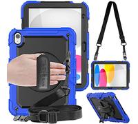 TECHGEAR UTILITY Case fits Apple iPad (A16) 11th & 10th Generation, iPad 11" 2025 / iPad 10.9" 2022 Tough Rugged HEAVY DUTY Armour Shockproof Case 360 Rotating Stand, Hand & Shoulder Strap - Blue