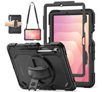 TECHGEAR UTILITY Case for Samsung Galaxy Tab S11 11" (SM-X730 / SM-X736) Tough Rugged Heavy Duty Armour Shockproof Case with S-Pen Holder, 360 Stand, Rotating Hand Strap & Detachable Shoulder Strap