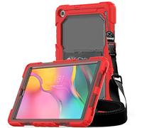 TECHGEAR VANGUARD Case Designed for New Samsung Galaxy Tab A 10.1" 2019 (SM-T510 / SM-T515) Tough Rugged HEAVY DUTY Armour Shockproof Survival Protective Case with Stand and Attachable Shoulder Strap