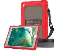 TECHGEAR VANGUARD Case fits New Apple iPad 9.7" 2018/2017 - Tough Rugged HEAVY DUTY Armour ShockProof Long Survival Protective Case with Stand and Shoulder Strap - Fits 5th & 6th Gen iPad 9.7"