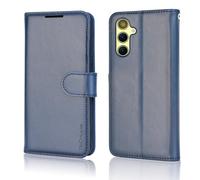 TECHGEAR Wallet Case for Samsung Galaxy A57 5G - RFID Blocking Leather Flip Cover with Card Holder, Stand, Magnetic Closure, Wrist Strap, Shockproof Case for A57 5G / A57 4G - Blue
