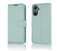 TECHGEAR Wallet Case for Samsung Galaxy S26 5G - RFID Blocking PU Leather Flip Cover with Card Slots, Magnetic Closure, Kickstand & Wrist Strap - Shockproof Galaxy S26 Case - Mint Green