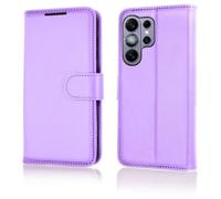 TECHGEAR Wallet Case for Samsung Galaxy S26 Ultra 5G - RFID Blocking PU Leather Flip Cover with Card Slots, Magnetic Closure, Kickstand & Wrist Strap - Shockproof Galaxy S26 Ultra Case - Lilac