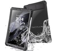 TECHGEAR Waterproof Case for Apple iPad Air 11" (M4 2026 / M3 / M2) - [Poseidon] Slim Rugged Armour Shockproof Waterproof Case with Built-in Screen Protector + Stand & Strap for Air 11 2026 2025 2024