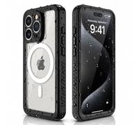 TECHGEAR Waterproof Case for iPhone 15 Pro Max - IP68 Underwater Protection, 360° Shockproof Full Body, MagSafe Compatible, Built-in Screen Protector Heavy Duty Cover for Swimming, Beach & Outdoor Use