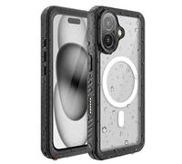 TECHGEAR Waterproof Case for iPhone 16 (6.1"), IP68 360° Full Body Heavy Duty Shockproof, Dustproof Cover, MagSafe Compatible with Built-in Screen & Camera Protector, Protective Magnetic Phone Case