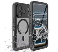 TECHGEAR Waterproof Case for iPhone 17 Pro Max, IP68 360° Full Body Heavy Duty Shockproof, Dustproof Cover, MagSafe Compatible with Built-in Screen & Camera Protector, Protective Magnetic Phone Case