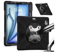 TECHGEAR X-Case with VESA 75x75mm holes for Apple iPad Air 13" M3/M2 (2025/2024), Tough Tablet Case, 360 Stand, works with VESA 75mm Wall Desk Table Arm Holder Support Clamp Mounts