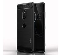 TECHGEAR Xperia XZ3 Case - [Stealth Case] Premium Flexible Shockproof Slim Fit Case Cover with Carbon Fibre Design Compatible with Sony Xperia XZ3