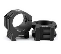 Techhunters Precision Rifle Scope Rings - 6061-T6 Aluminium Picatinny 1 inch Scope Mounts 1 inch Centre High (Medium, 1 inch) (Medium, 30 mm)