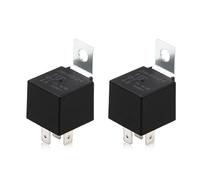 Techie 2 Pack 5 Pin Car Relay,12V 40A with Fixed Plate,Automotive Electrical, AC Starter,Air Conditioner Relay,Fit for Cars, Motorcycles,Trucks (5 Pin 30/40A)