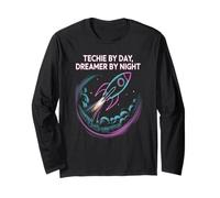 Techie by Day, Dreamer by Night: Ambition Rocket Long Sleeve T-Shirt